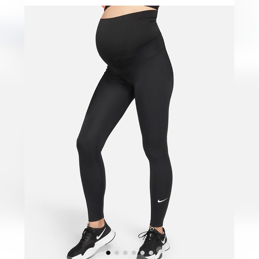 Nike dry fit full length maternity leggings black